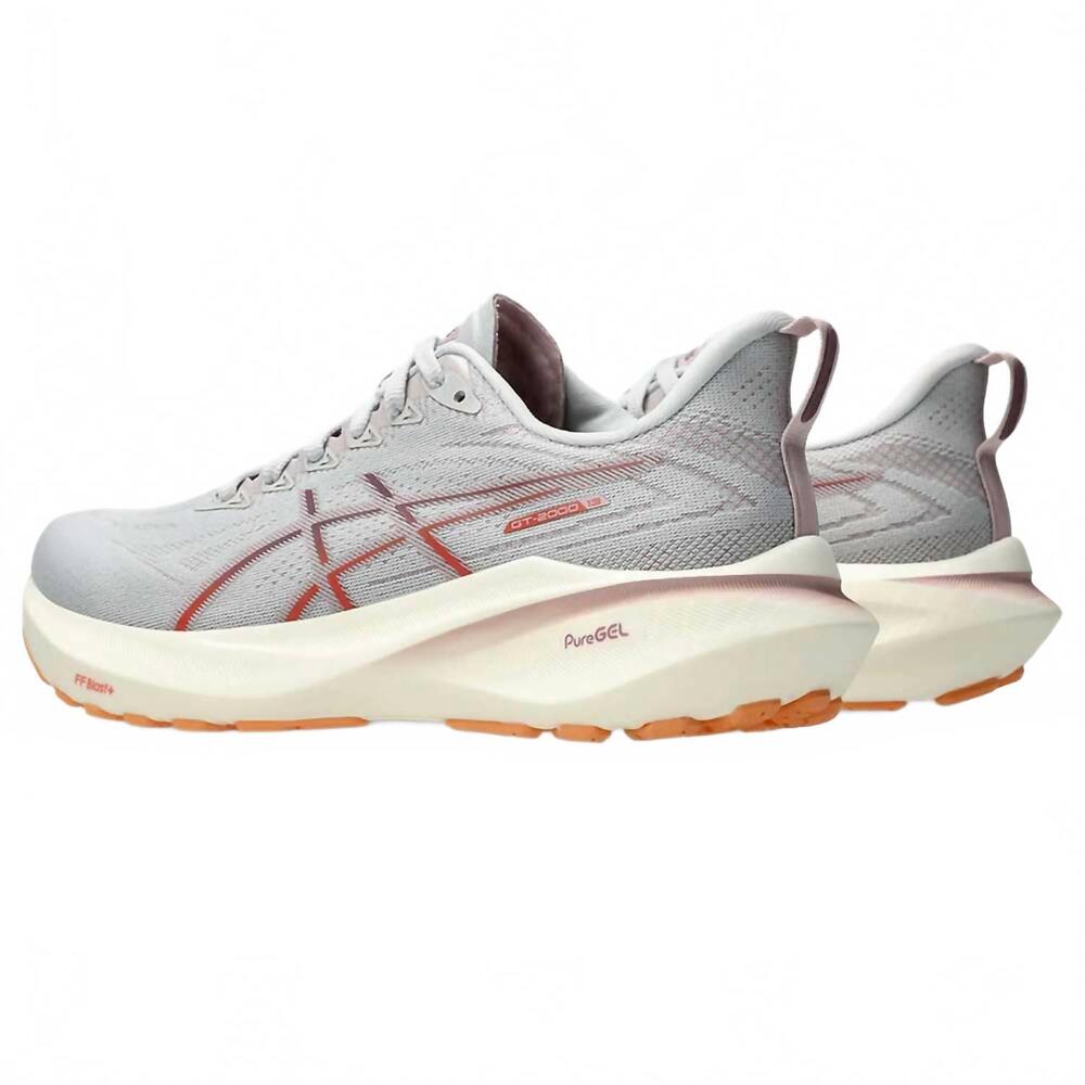 NEW ASICS women's gt-2000 13 shoes in concrete/watershed rose - Picture 3 of 5
